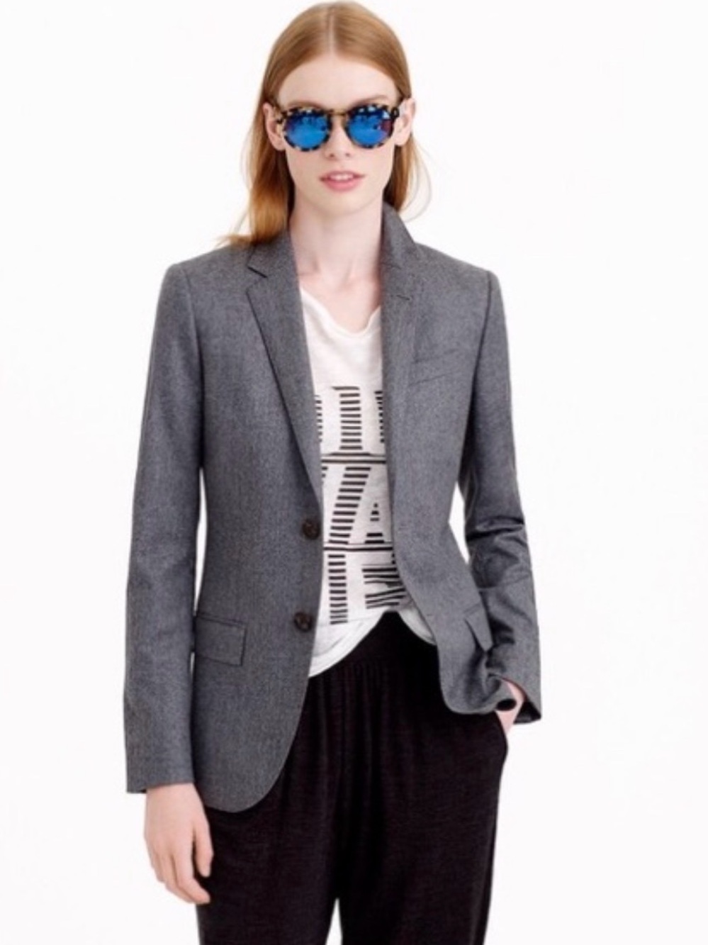 J. Crew Ludlow Italian Wool Blazer Vitale Barberis Canonico Size 0